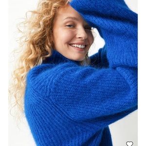 & Other Stories Blue Mohair Sweater